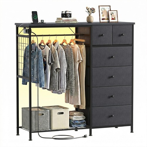 Bedroom drawer fabric - bedroom, 6-drawer