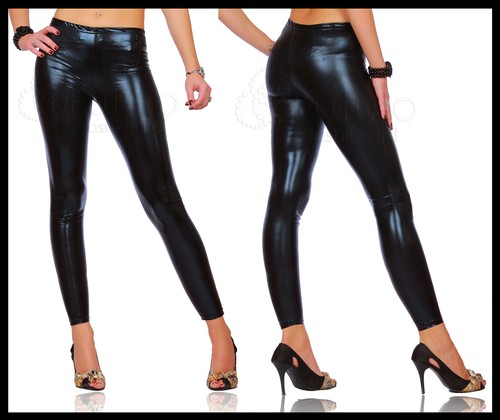 Sexy shiny wet look black - sexy,