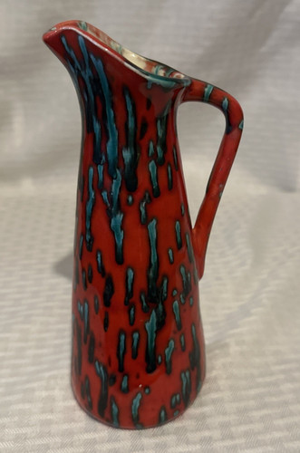 Vintage ceramic pitcher vase - vintage,