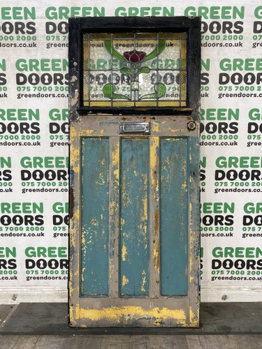 Floral leaded front door - floral,