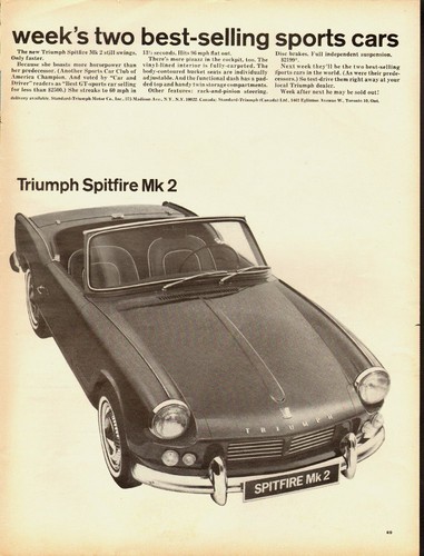 1965 vintage sports car - , ad