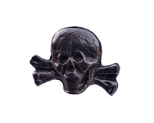 SKULL CROSSBONES BIKER GOTHIC
