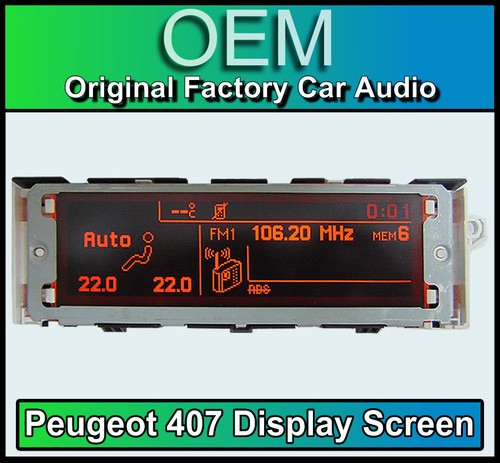 Peugeot 407 display screen