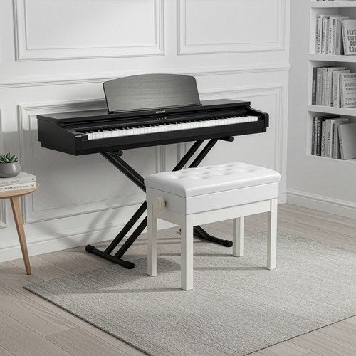 Piano bench stool with - bench,