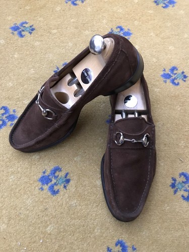 Gucci loafers shoes suede - shoes,