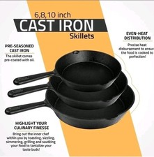 nuovva Pre-Seasoned Cast Iron