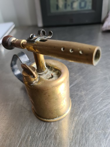 Brass blow torch - torch, antique