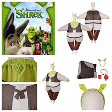 Shrek Inflatable Full Body Suit Halloween Monster Cosplay Costume+Headband sets