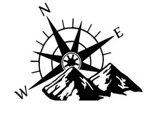 1 X Large Compass Mountain