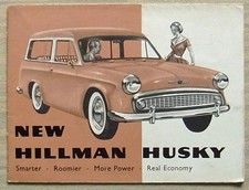 HILLMAN HUSKY Car Sales Brochure c1961 #626/H
