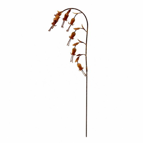 Arched flower stake - flower, rust-brown