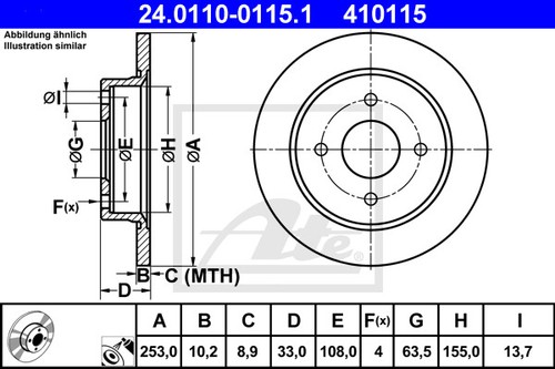 New brake disc for - 2x,