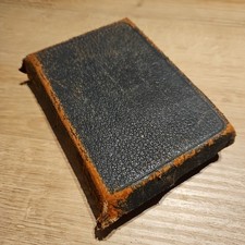 Antique 1884 Pocket Bible Old & New Testaments Prayer Book Leather Bound Oxford