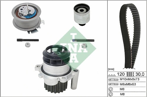 Water pump timing belt - pump,