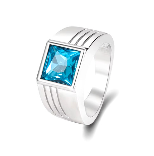 Chunky mens signet ring - mens,
