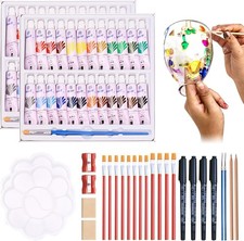 2 Set Colorful Glass Painting