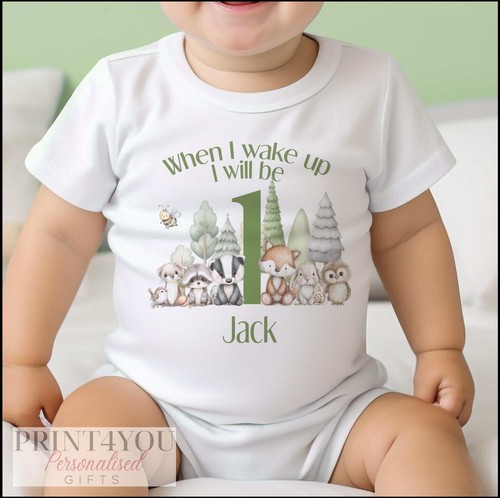 Woodland 1st birthday outfit - woodland,