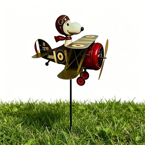 Vintage metal snoopy pilot - vintage,