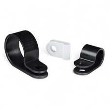 Nylon P Clips Black & White