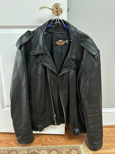 Harley davidson black leather - black,