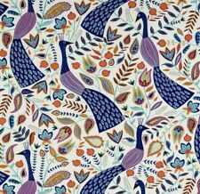 Fryetts Scandi Peacock Amethyst PVC WIPE CLEAN Oilcloth Tablecloth