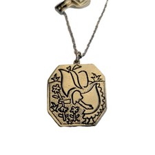 Vtg. Pewter Necklace Little