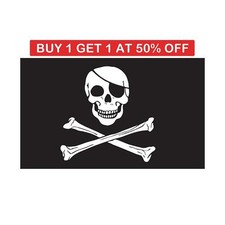 Pirates Flag Jolly Roger Skull