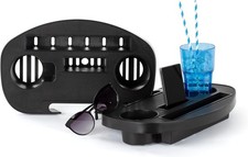 LIVIVO Clip-On Side Table – Drink & Phone Holder for Sun Loungers