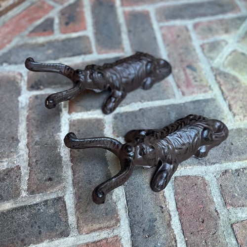 Set cast iron dog - iron,