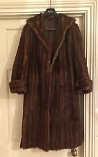 Long Vintage mink coat Chocolate Brown 1960s