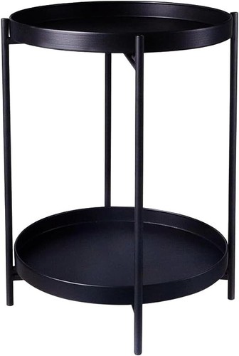 Elegant tier round metal - 2-tier, end