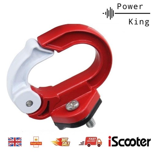 Red white front hook - white,