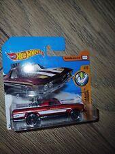 D 1968 EL CAMINO PICK UP MUSCLE MANIA METALLIC RED HOT WHEELS MINT 75 MM LONG