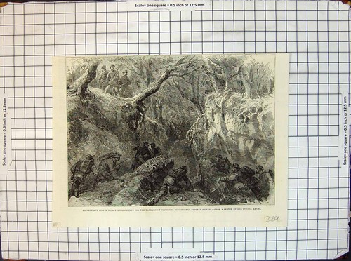 Old print civil war - old,