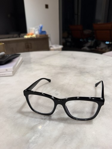 Chanel black frame eyeglasses - chanel,