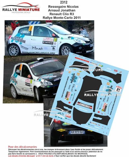 Decals ref 2312 renault - decals,