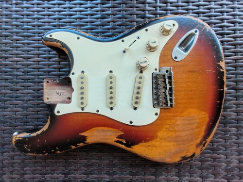 Mjt stratocaster body relic - mjt,