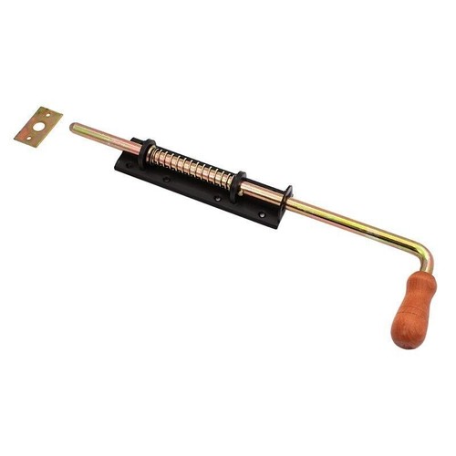 Spring loaded gate drop bolt - loaded,