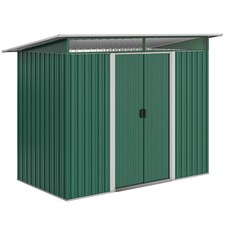 Outsunny Garden Shed Outdoor Storage Tool Organizer w/ Double Sliding Door