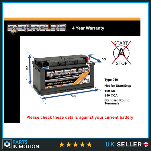 Battery fits peugeot 607 604 - battery,