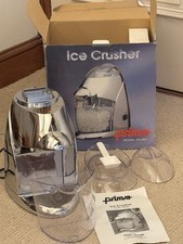 Prima PIC005 Chrome 100W Electric Ice Crusher with Jug & Scoop – Xmas Bar Gift