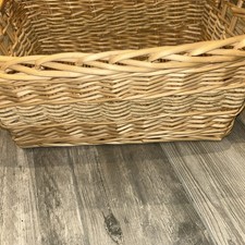 Vintage Wicker Basket With Handles - Storage, Cosmetics, Gifts, Displays