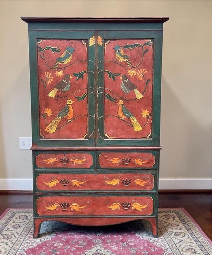 19th century mahogany linen - mahogany,