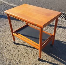 VINTAGE GRETE JALK DANISH DRINKS TROLLEY / FOLD OUT TABLE     DELIVERY AVAILABLE