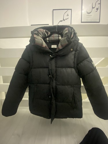 Burberry puffer jacket black - burberry,