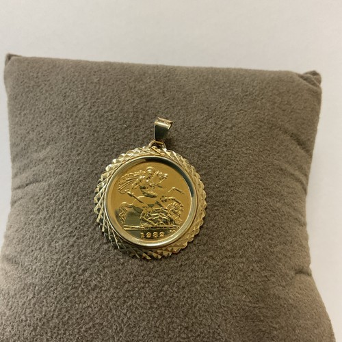 1982 half sovereign - 1982, 22ct
