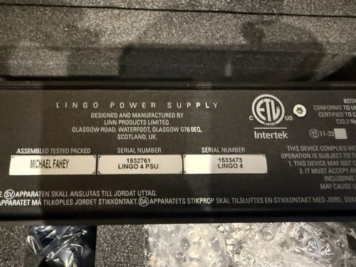 Linn lingo lp12 power supply - lingo, 4
