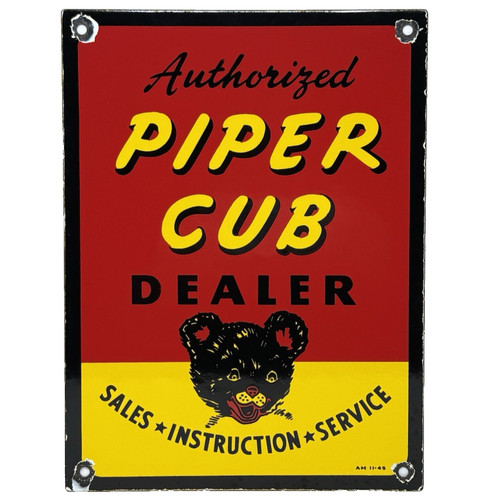 Vintage piper cub porcelain - piper,