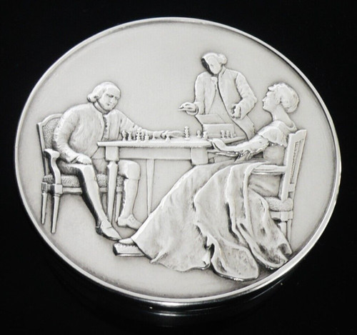 Sterling silver snuff box - snuff,