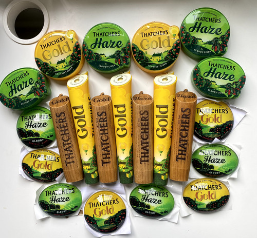 Thatchers branding badges - thatchers,